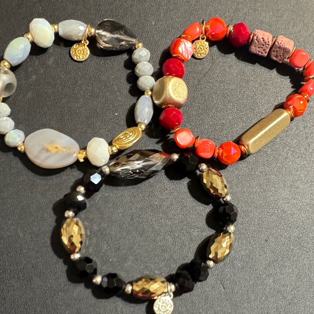 Elegant Multicolor Beaded Bracelet Set